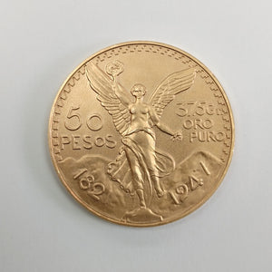 Moneda Centenario Cincuenta Pesos Oro Mexicano 21.6K