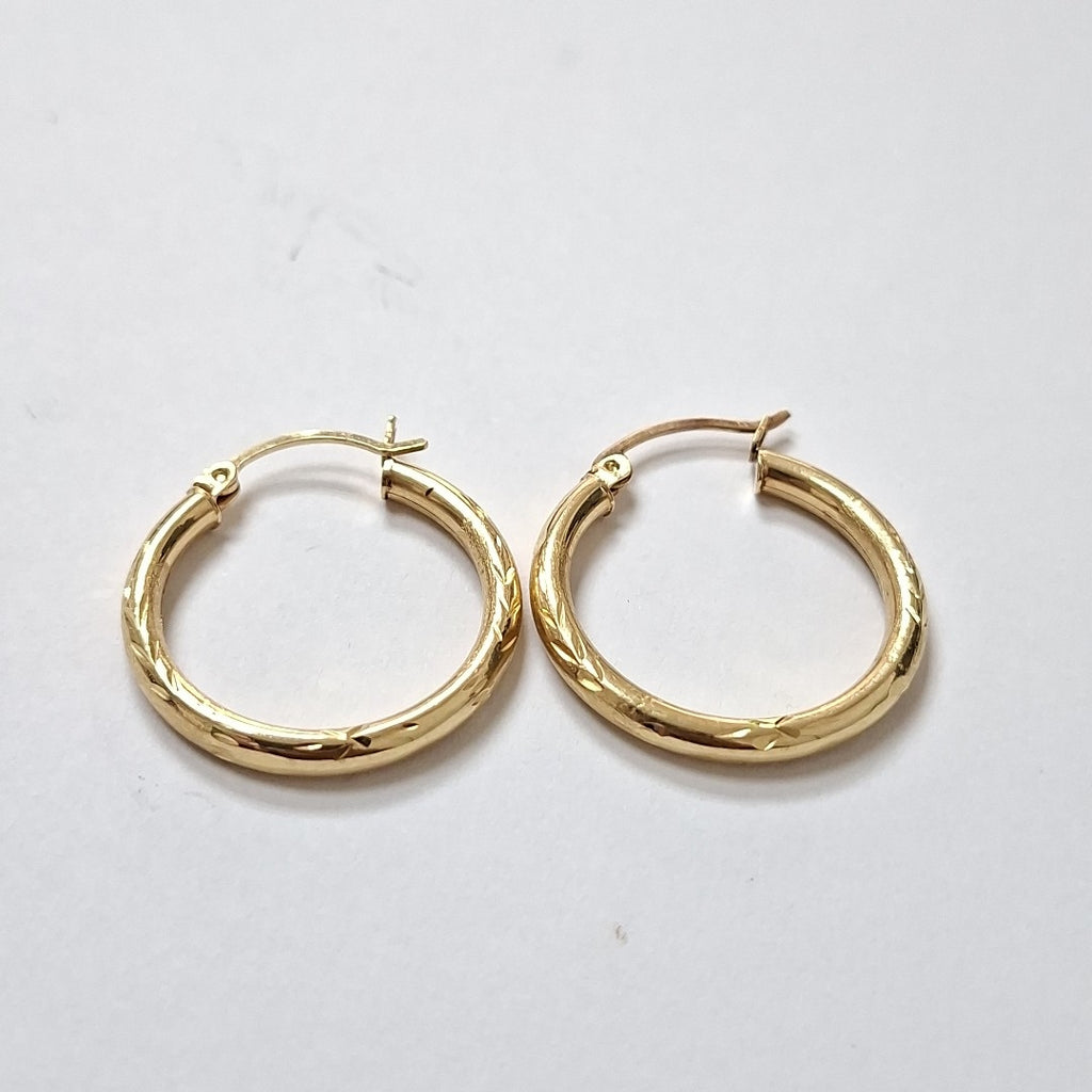 ARRACADAS PAR ORO 14 K 2.5 GRMS (SEMINUEVO)