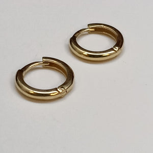ARETES ARRACADAS LISAS 10K 1.2 GR (NUEVO)