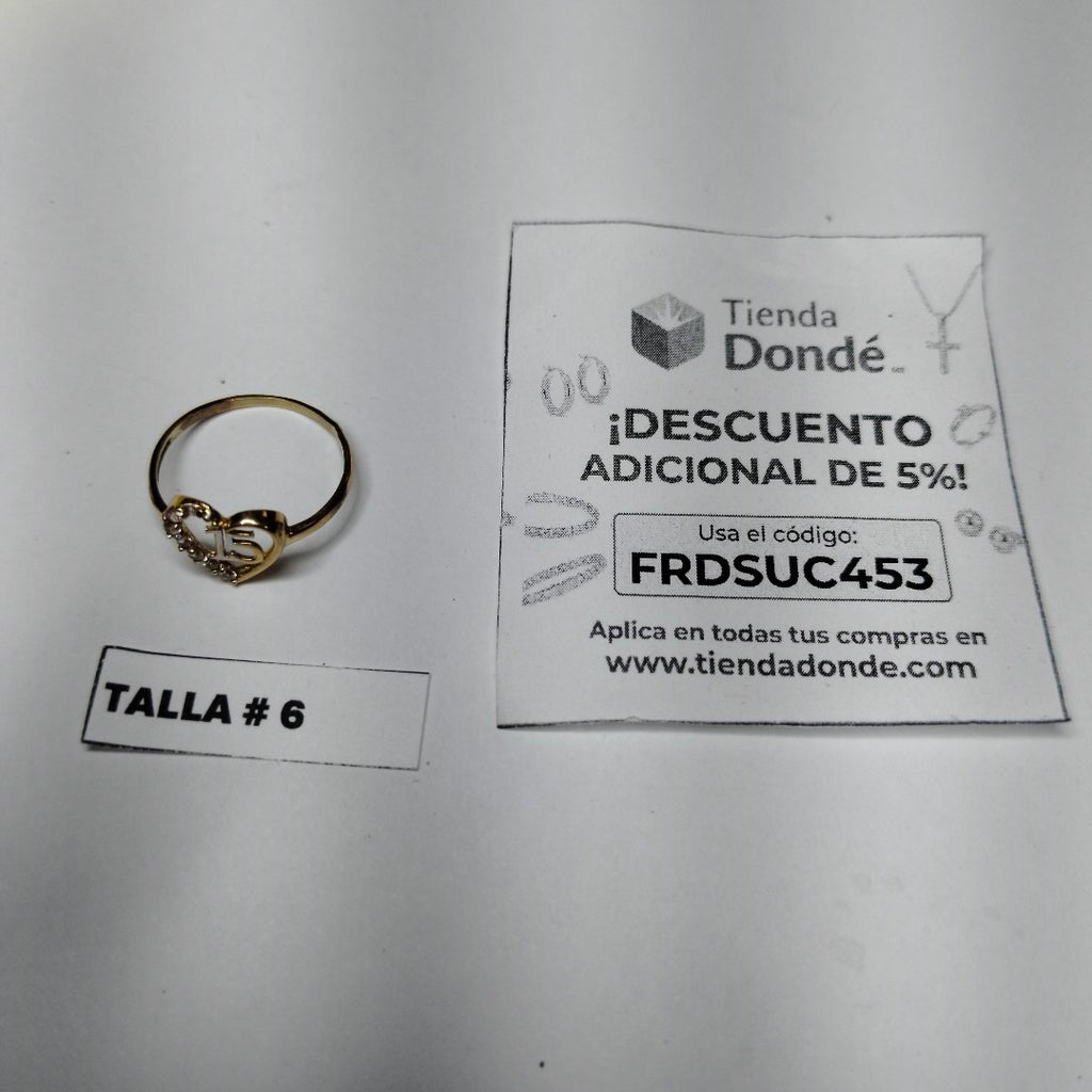 ANILLO ORO 10 K 0,90 GRMS (SEMINUEVO)