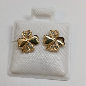 BROQUELES BROQUEL FIG TREBOL 14K 0.2851 GR (NUEVO)