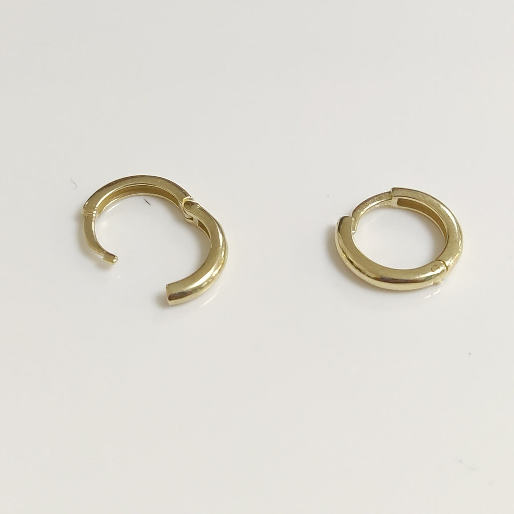 ARETES ARRACADAS LISAS 10K 1.2 GR (NUEVO)
