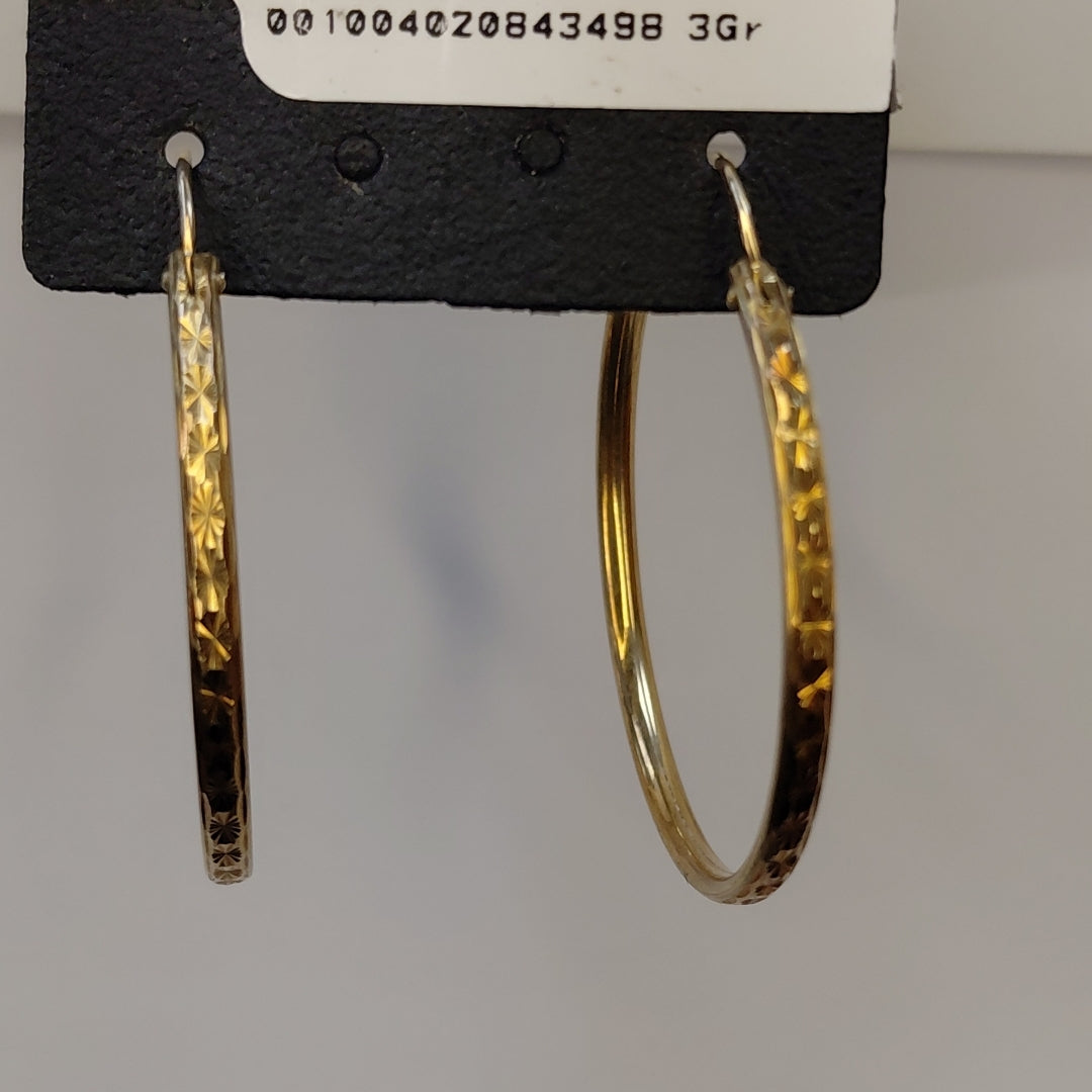 ARRACADAS PAR ORO 10 K 3 GRMS (SEMINUEVO)