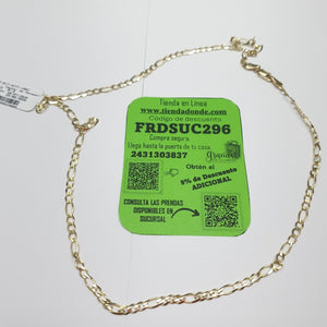 CADENA TEJIDO 3X1 14K 55 CM 8.3 GR (NUEVO)
