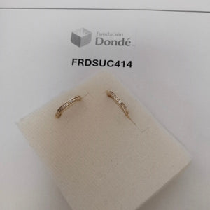 ARETES ARRACADAS LISAS 14K 2.3 GR (NUEVO)