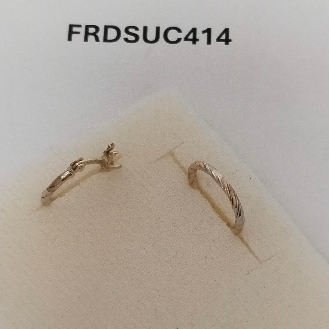 ARETES ARRACADAS COMBINADAS 14K 2 GR (NUEVO)