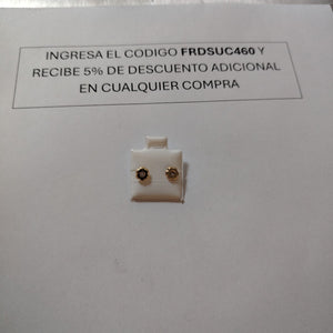 BROQUELES BROQUEL FIG FLOR C CIRCONIA 14K 0.2581 GR (NUEVO)