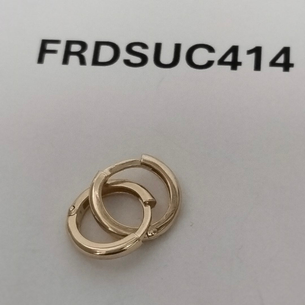 ARETES ARRACADAS LISAS 10K 1.2 GR (NUEVO)