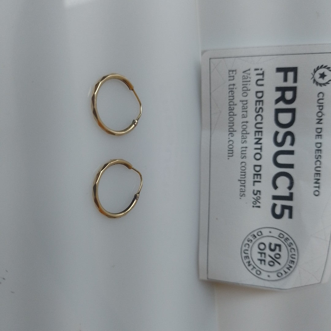 ARRACADAS PAR ORO 14 K 1.4 GRMS (SEMINUEVO)
