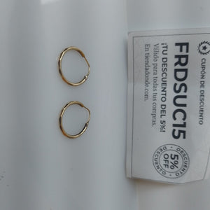 ARRACADAS PAR ORO 14 K 1.4 GRMS (SEMINUEVO)