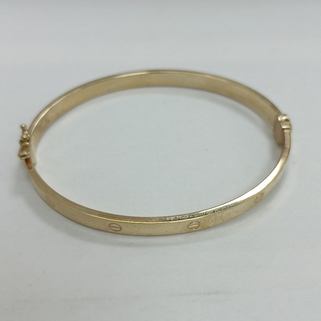 PULSERA RIGIDA ORO 10 K 4.9 GRMS (SEMINUEVO)