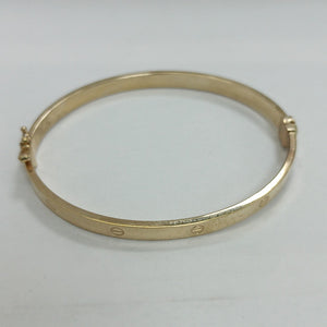 PULSERA RIGIDA ORO 10 K 4.9 GRMS (SEMINUEVO)