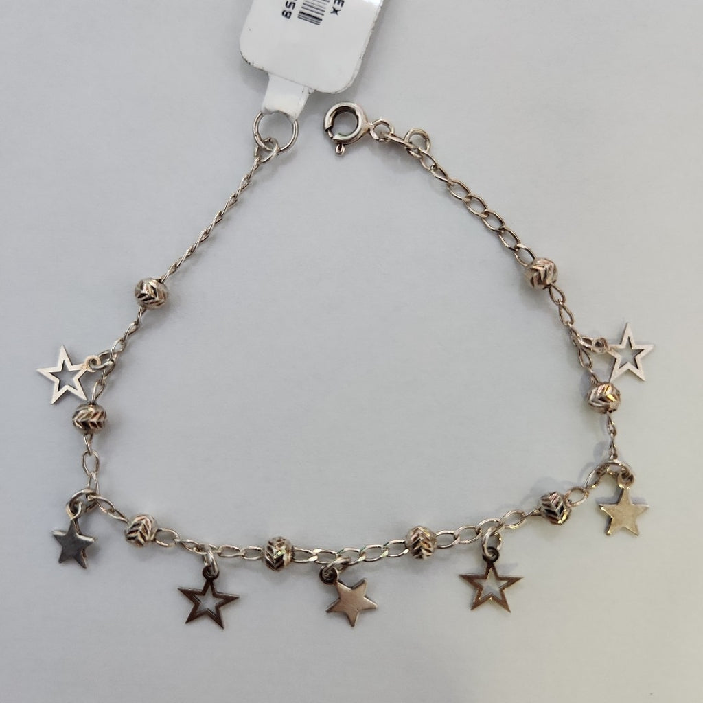 PULSERA TEJIDO ESPECIAL PLATA .925 18 CM 3.1 GR (NUEVO)