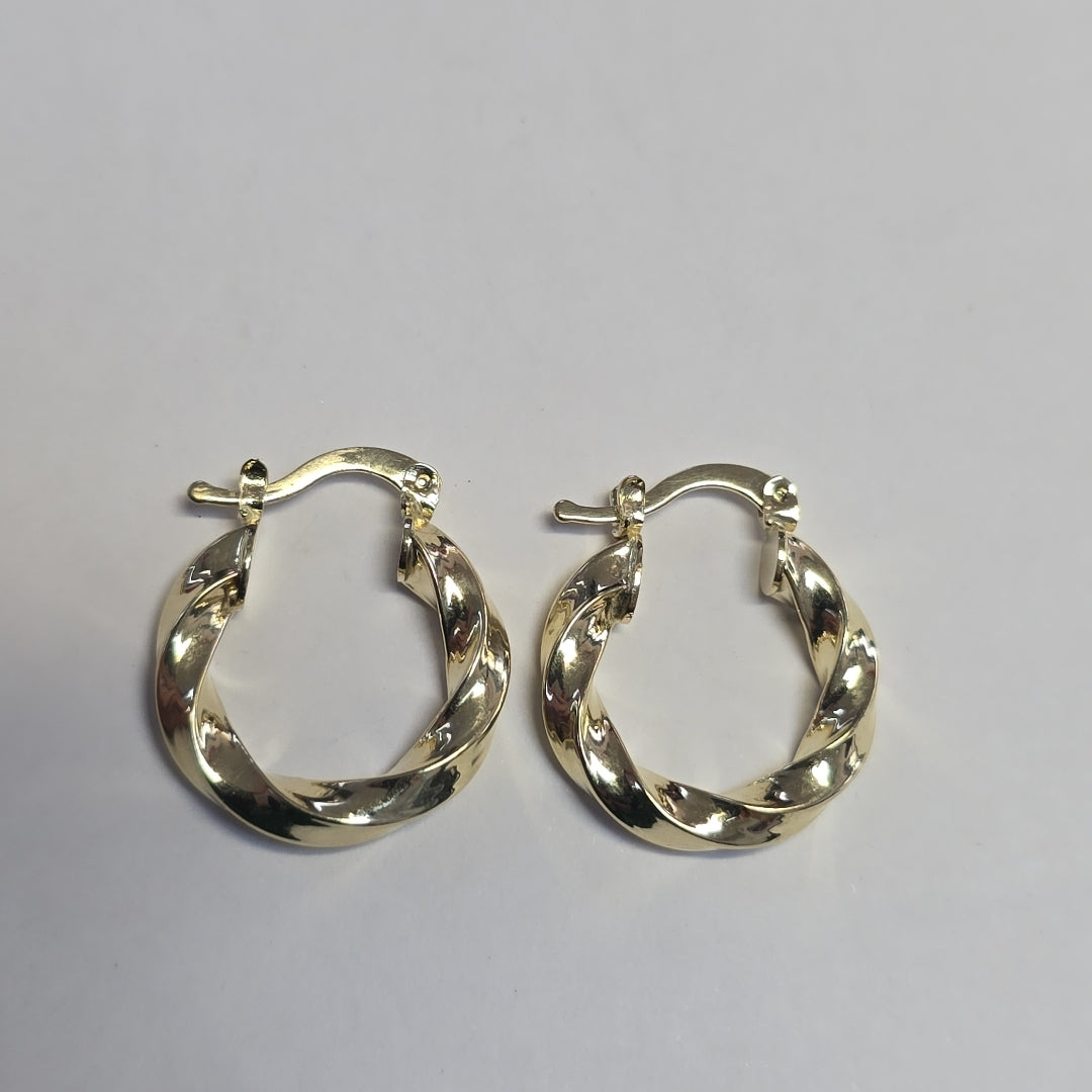 ARETES ARRACADA TORZAL 14K 1.9 GR (NUEVO)