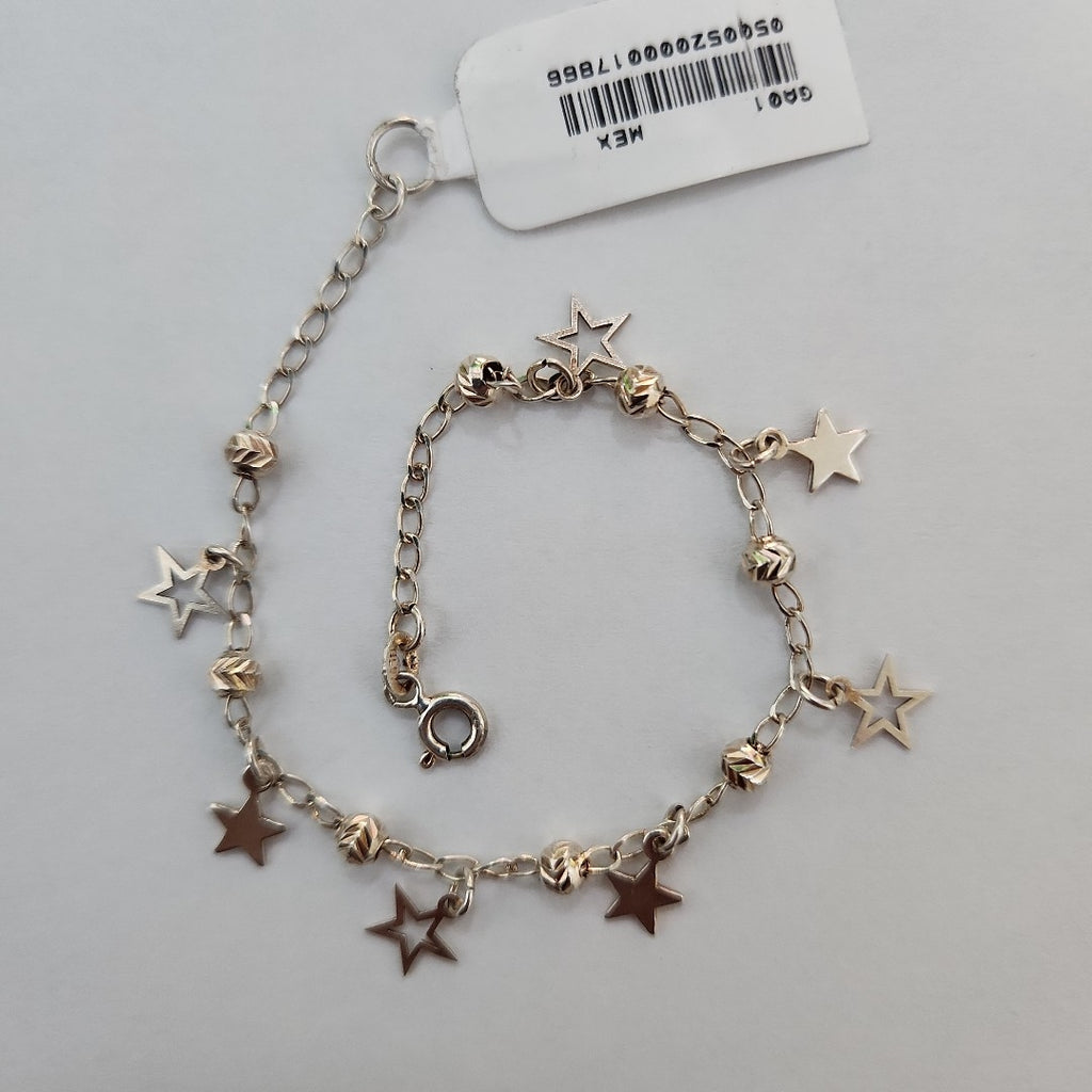 PULSERA TEJIDO ESPECIAL PLATA .925 18 CM 3.1 GR (NUEVO)