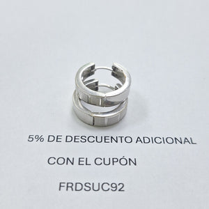 ARETES PAR ORO BLANCO 10 K 3,40 GRMS (SEMINUEVO)