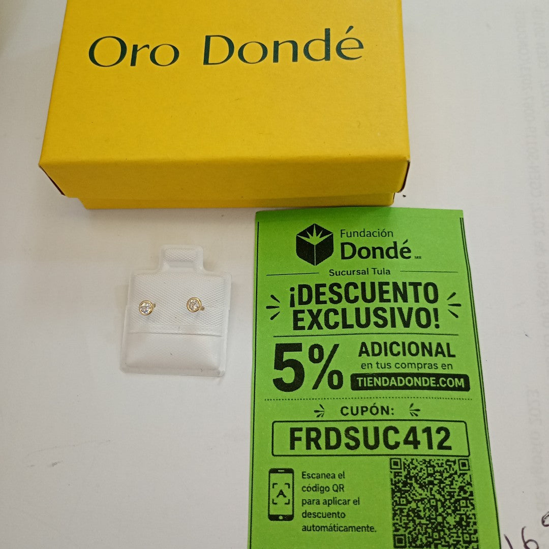 BROQUELES BROQUEL C CIRCONIA 14K 0.1501 GR (NUEVO)