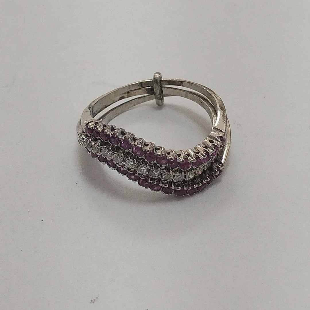 ANILLO ORO, ORO BLANCO 14 K 4.5 GRMS (SEMINUEVO)