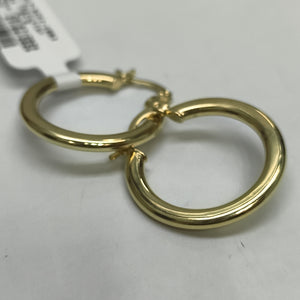 ARETES TEJIDO ARRACADA LISA 14K 2.1 GR (NUEVO)
