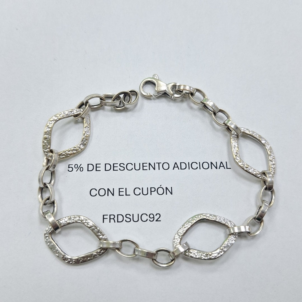 PULSERA ORO BLANCO 14 K 7,00 GRMS (SEMINUEVO)