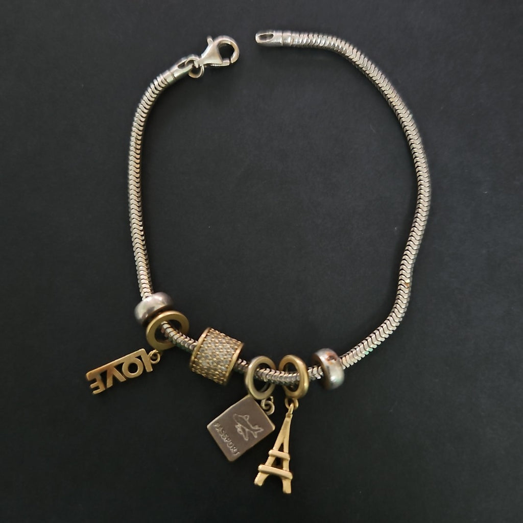 PULSERA ORO BLANCO 14 K 10.8 GRMS (SEMINUEVO)