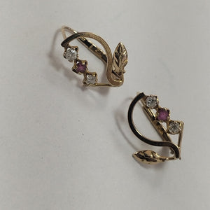 ARETES PAR ORO 10 K 0.9 GRMS (SEMINUEVO)