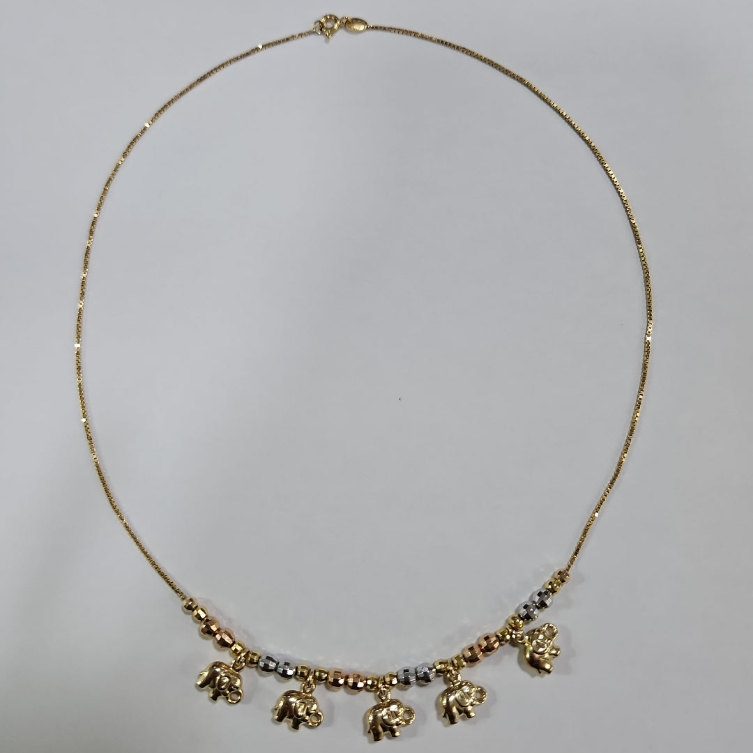 GARGANTILLA ORO COMBINADO 10 K 6,20 GRMS (SEMINUEVO)