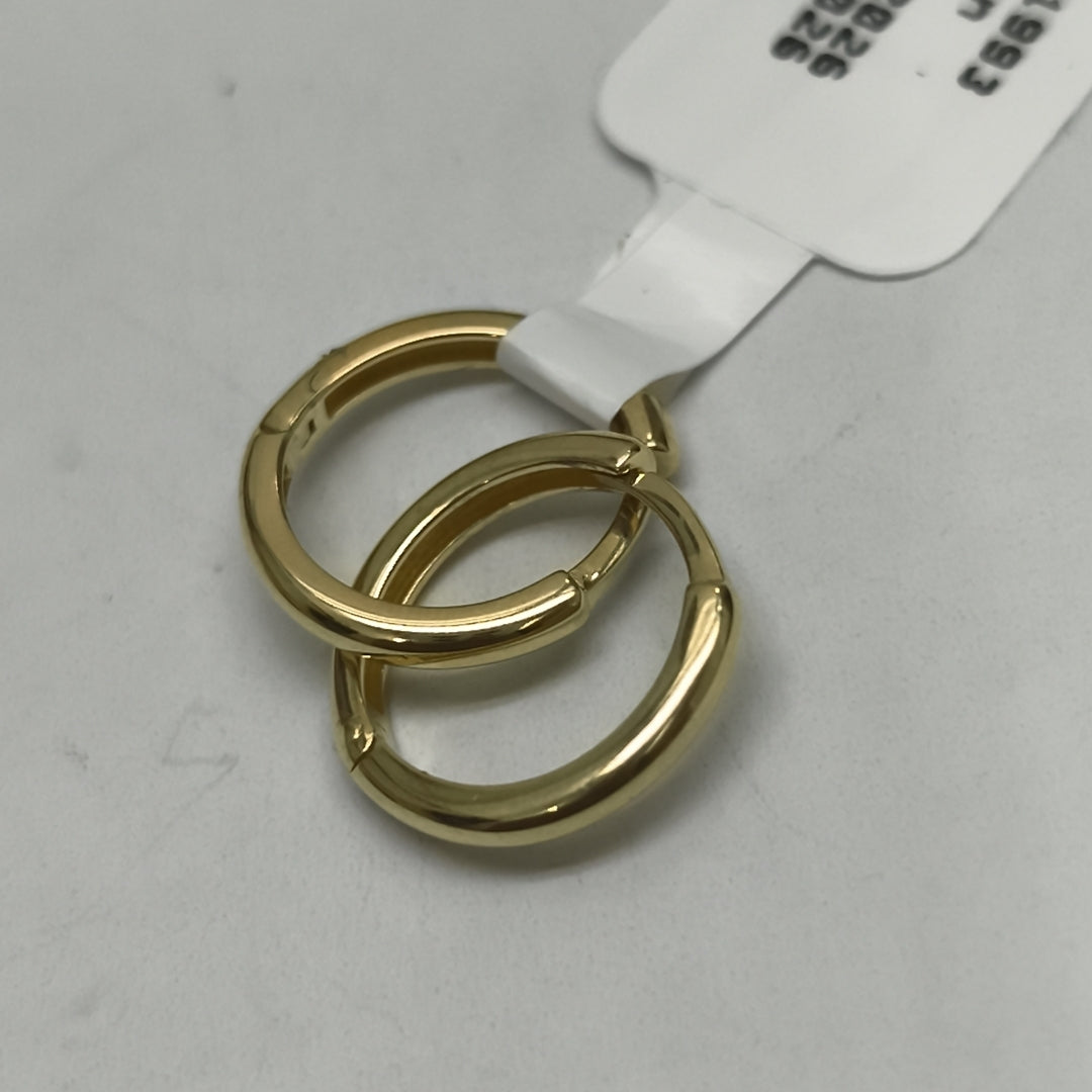ARETES HUGGIES LISAS 14K 1.4 GR (NUEVO)