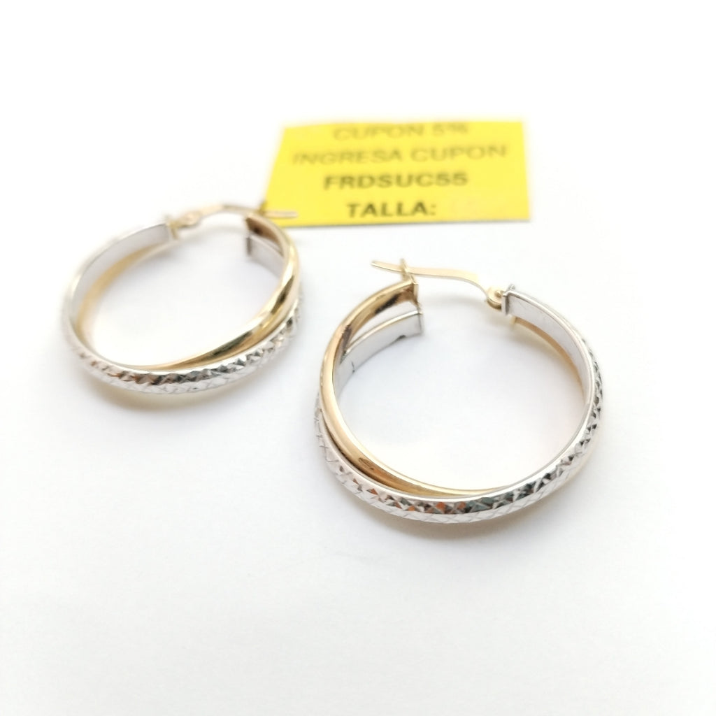 ARRACADAS PAR ORO 14 K 3.2 GRMS (SEMINUEVO)
