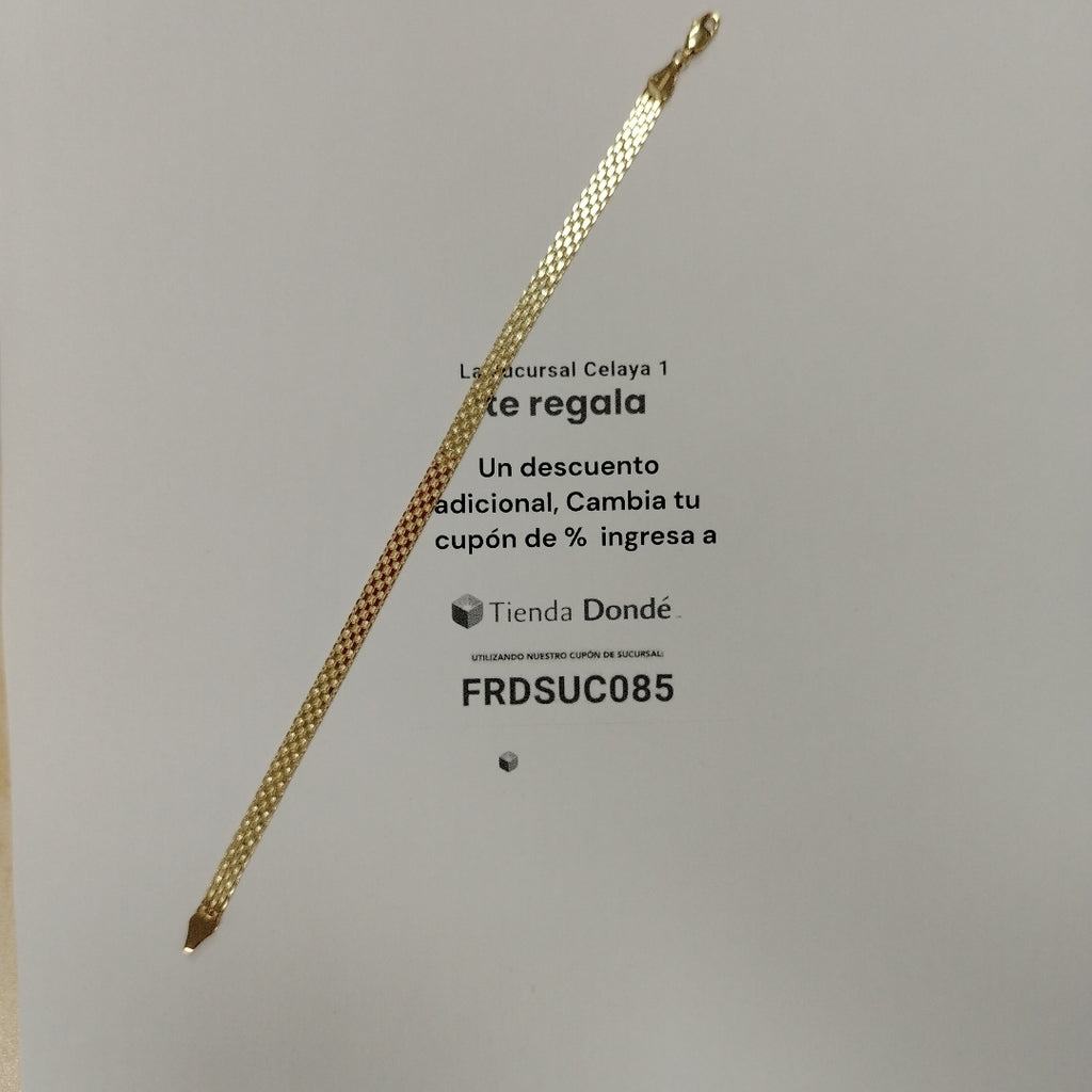 PULSERA ESPECIAL 14K 21 CM 5 GR (NUEVO)