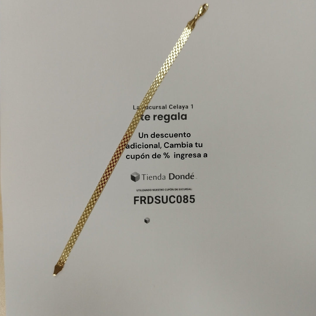 PULSERA ESPECIAL 14K 21 CM 5 GR (NUEVO)