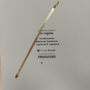 PULSERA ESPECIAL 14K 21 CM 5 GR (NUEVO)