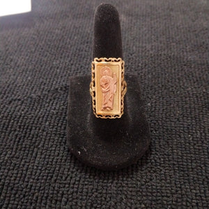 ANILLITO ORO COMBINADO 10 K 4,30 GRMS (SEMINUEVO)
