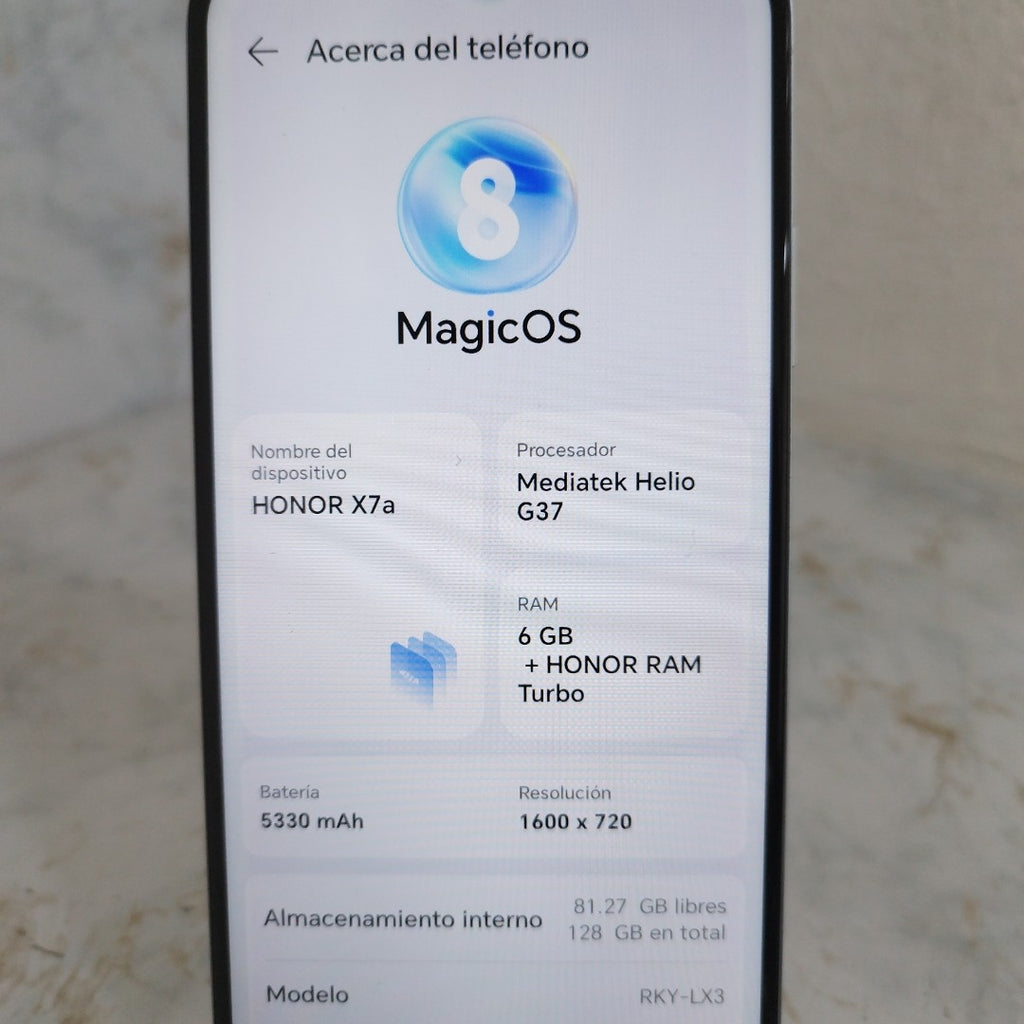 CELULAR HONOR X7A RKY-LX3 (2023) 128 GB 6 GB RAM (SEMINUEVO)
