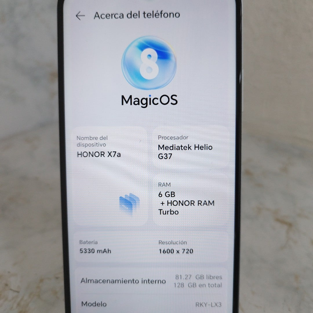 CELULAR HONOR X7A RKY-LX3 (2023) 128 GB 6 GB RAM (SEMINUEVO)