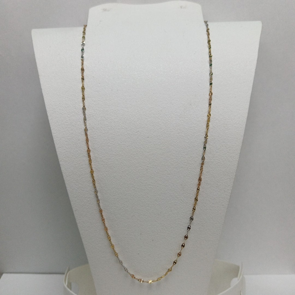 CADENA ORO COMBINADO 14 K 2,10 GRMS (SEMINUEVO)