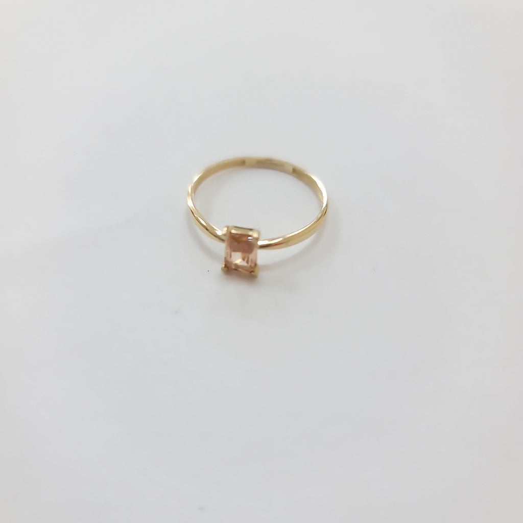 ANILLOS TEJIDO ANILLITO C PIEDRA DE COLOR 14K 8 1.2 GR (NUEVO)