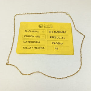 CADENA ORO 10 K 1,80 GRMS (SEMINUEVO)