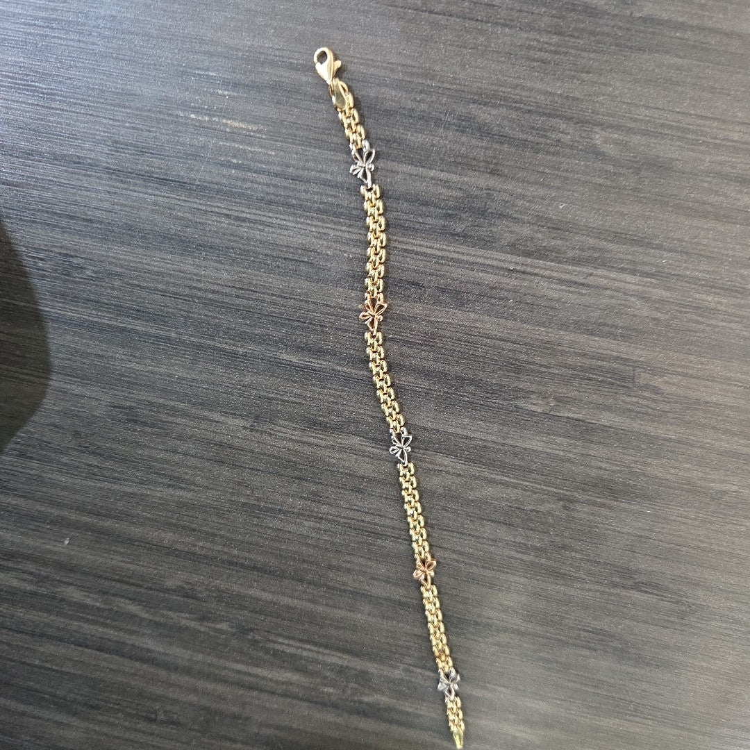 PULSERA RIGIDA ORO 14 K 4.4 GRMS (SEMINUEVO)