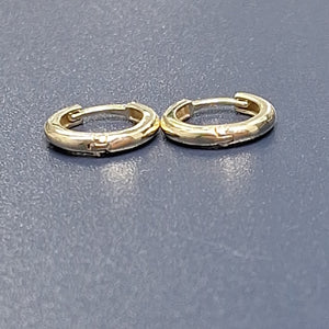 ARETES ARRACADAS LISAS 10K 1.3 GR (NUEVO)