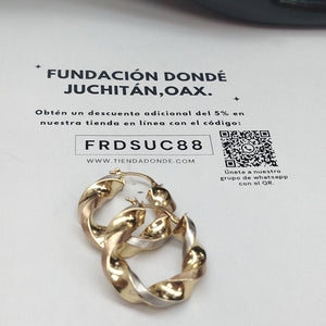 ARRACADAS PAR ORO 14 K 3,80 GRMS (SEMINUEVO)