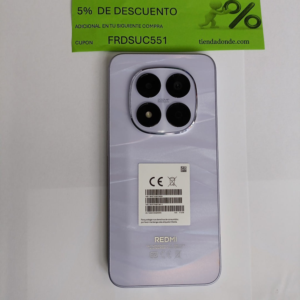 CELULAR XIAOMI REDMI NOTE 15 PRO 5G 25080RABDG (2026) 512 GB 8 GB RAM (SEMINUEVO)