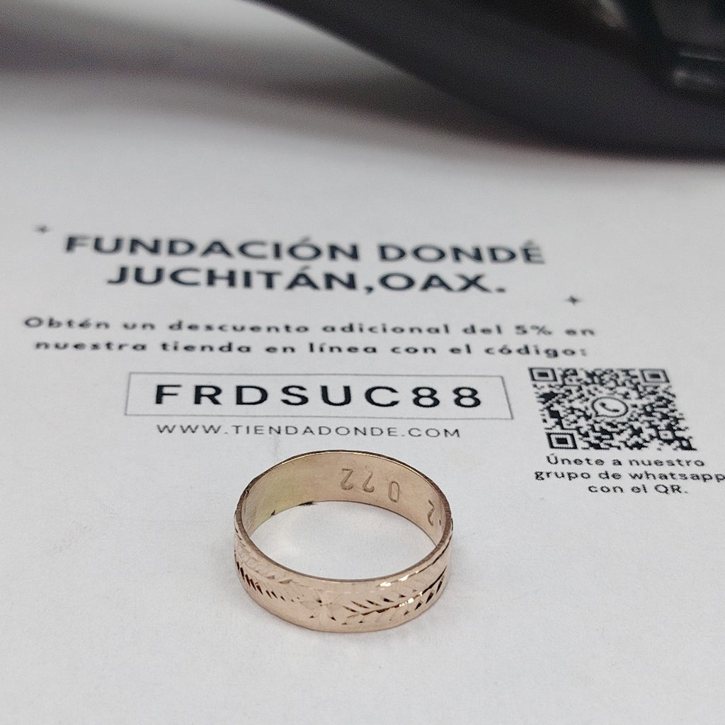 ARGOLLA ORO 10 K 5.2 GRMS (SEMINUEVO)