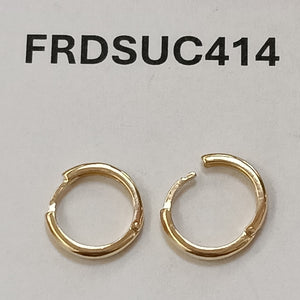ARETES HUGGIES LISAS 14K 1.6 GR (NUEVO)