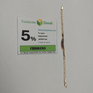 ESCLAVA ORO, RODIADO 14 K 2.9 GRMS (SEMINUEVO)