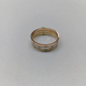 ANILLITO ORO, RODIADO 10 K 1.1 GRMS (SEMINUEVO)