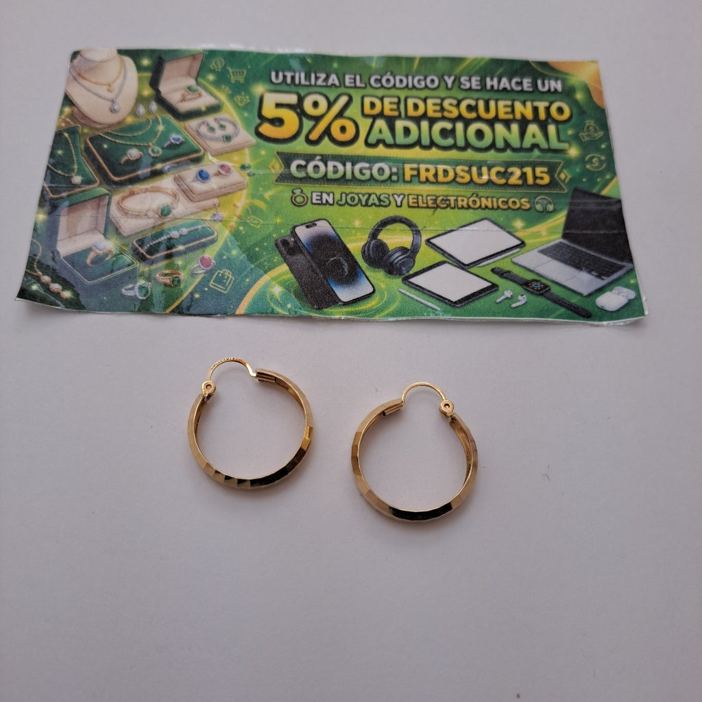 ARRACADAS PAR ORO 10 K 2.6 GRMS (SEMINUEVO)