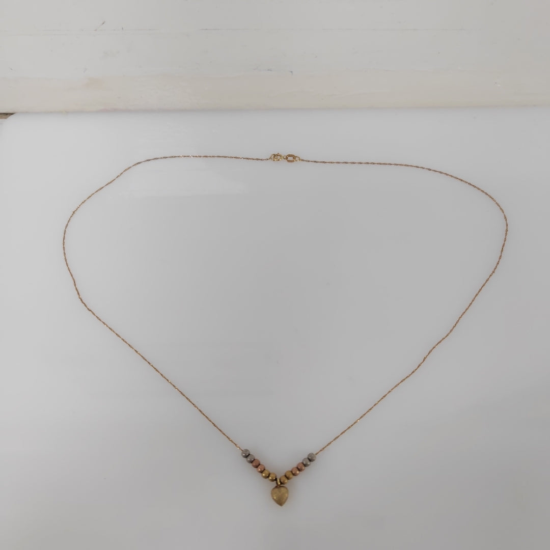 COLLAR ORO COMBINADO 14 K 1,90 GRMS (SEMINUEVO)