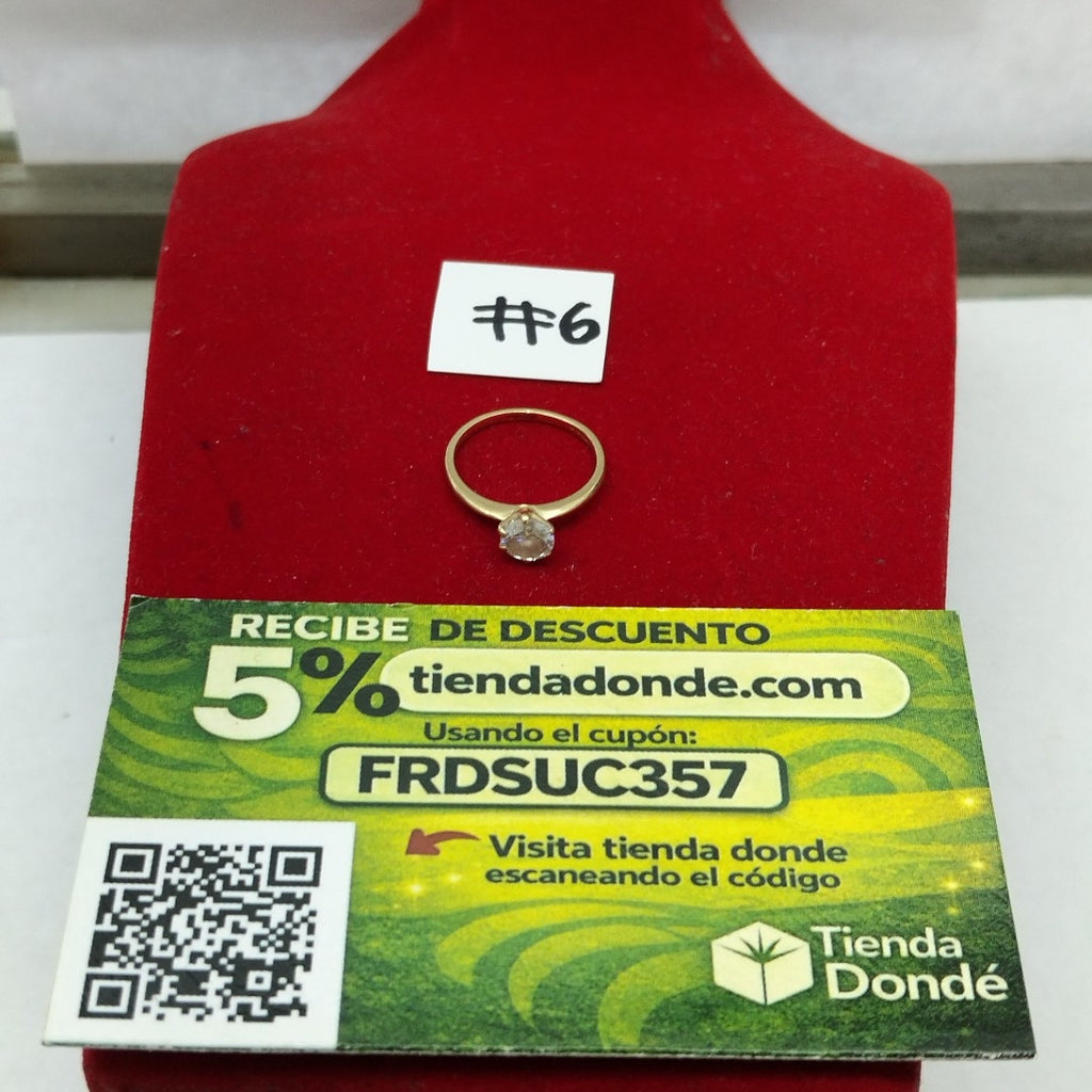 SOLITARIO ORO 10 K 1.6 GRMS (SEMINUEVO)