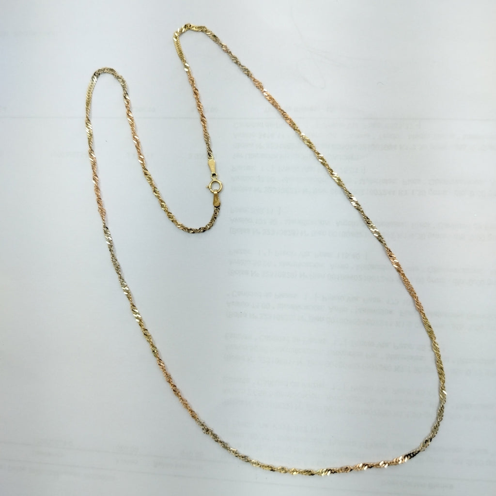 CADENA ORO,ORO COMBINADO 10 K 3,30 GRMS (SEMINUEVO)